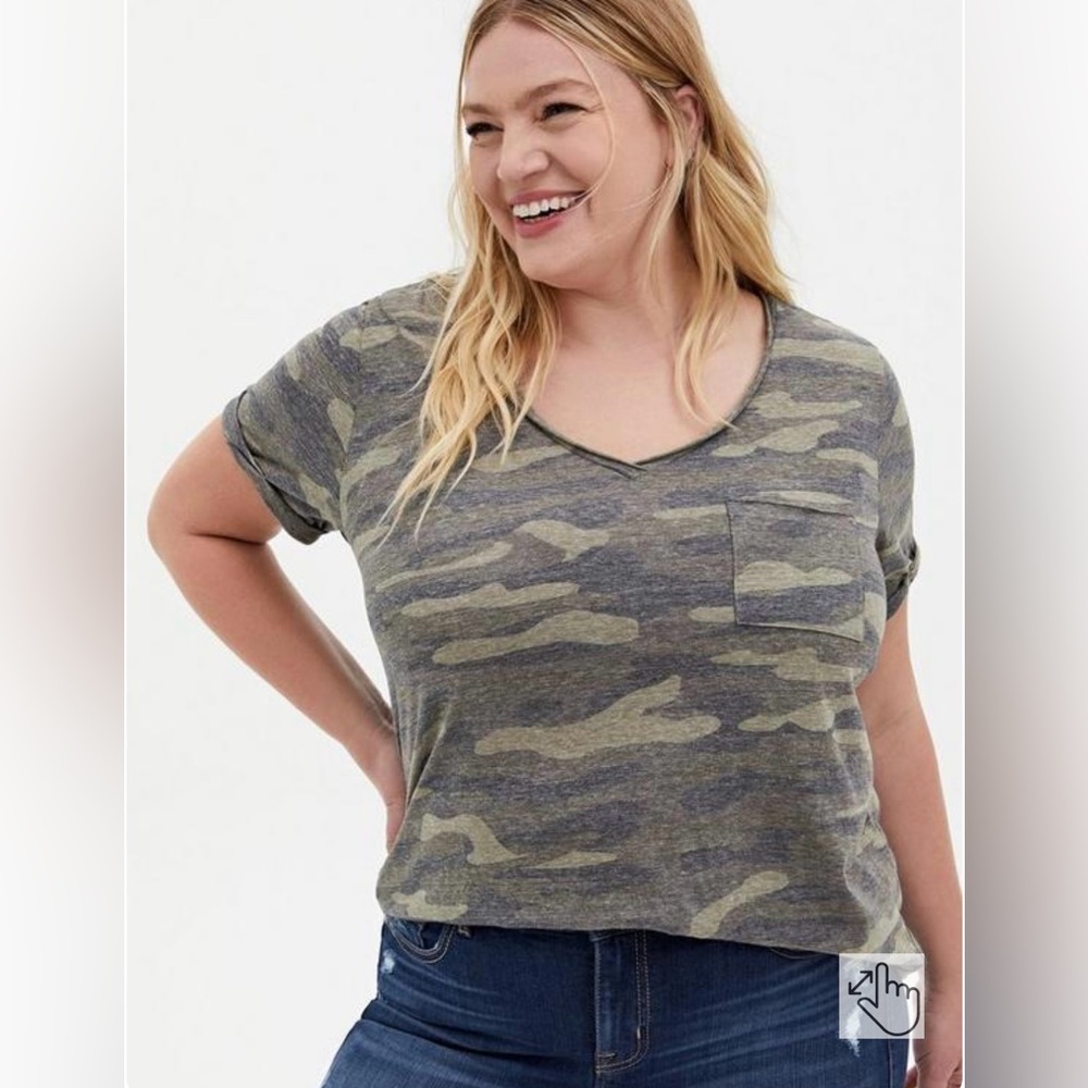 Torrid Camo Print Tee